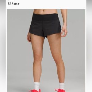 Lululemon Speed Up low-rise 2.5” size 6